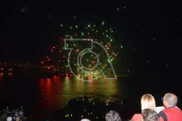 Espectáculo pirotécnico de Melenara (Foto Francisco Javier Santana y TA)